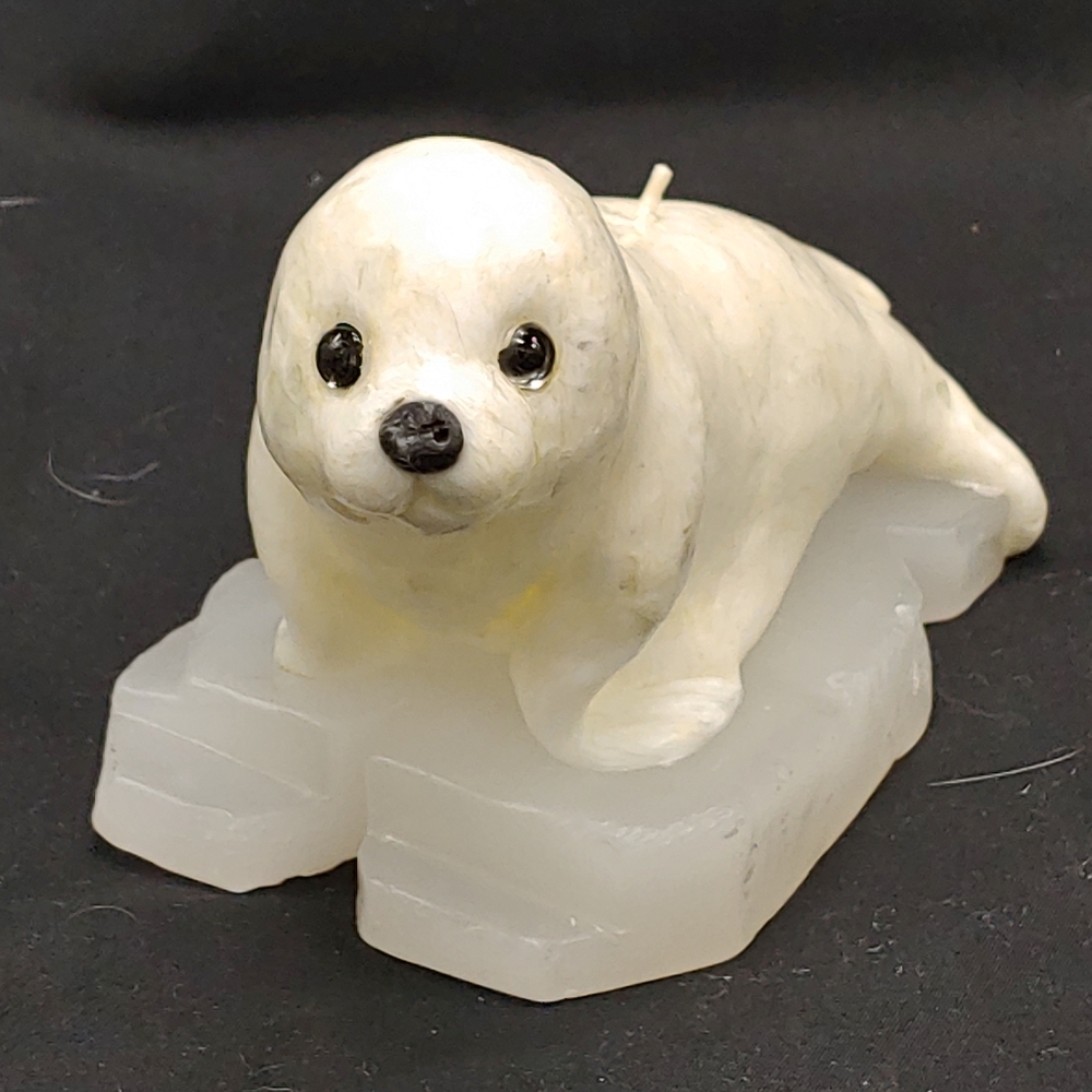 Vintage Baby Seal Candle